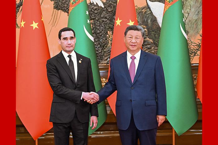 習近平會見土庫曼斯坦總統別爾德穆哈梅多夫