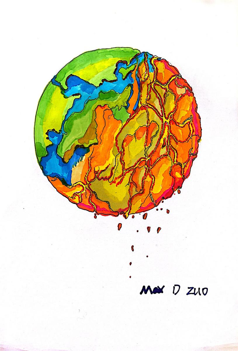 《地球已超載，它沸騰（生氣）了》 Max D Zuo 7歲